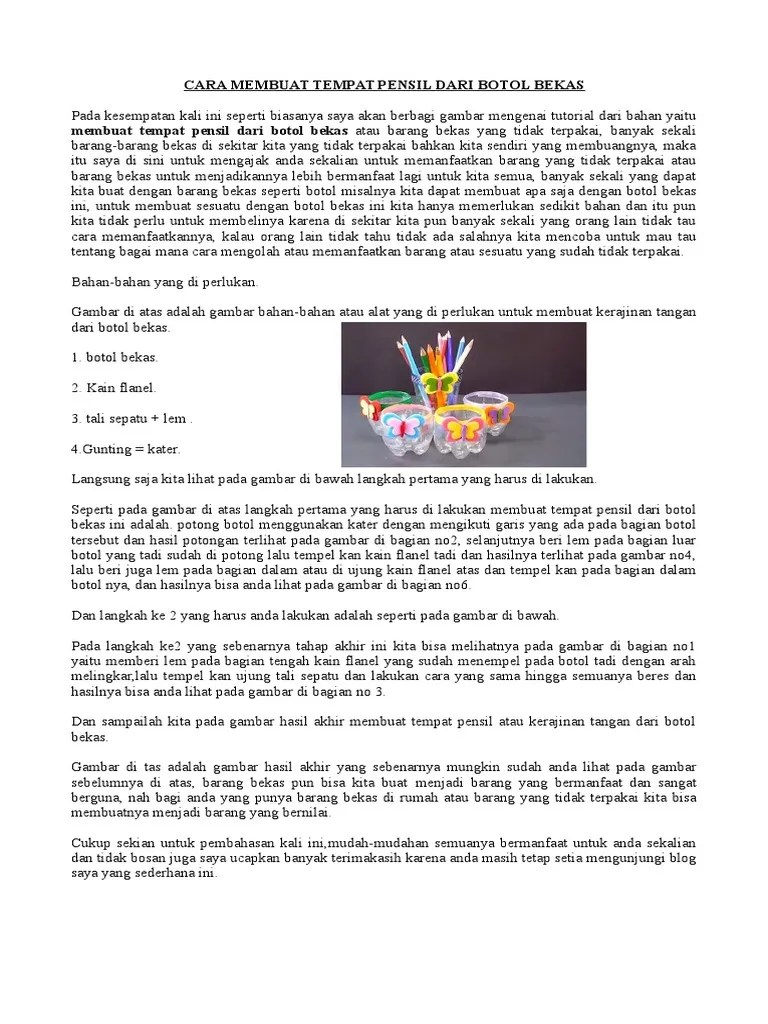 Contoh Teks Prosedur Membuat Kerajinan – Pigura