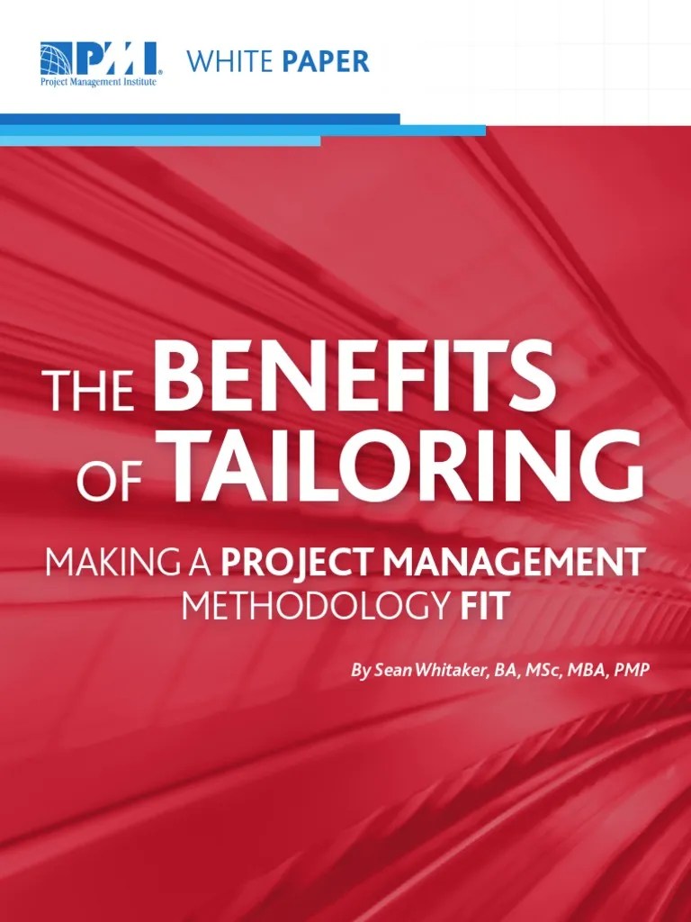 Benefits of Tailoring Project Management Accountability