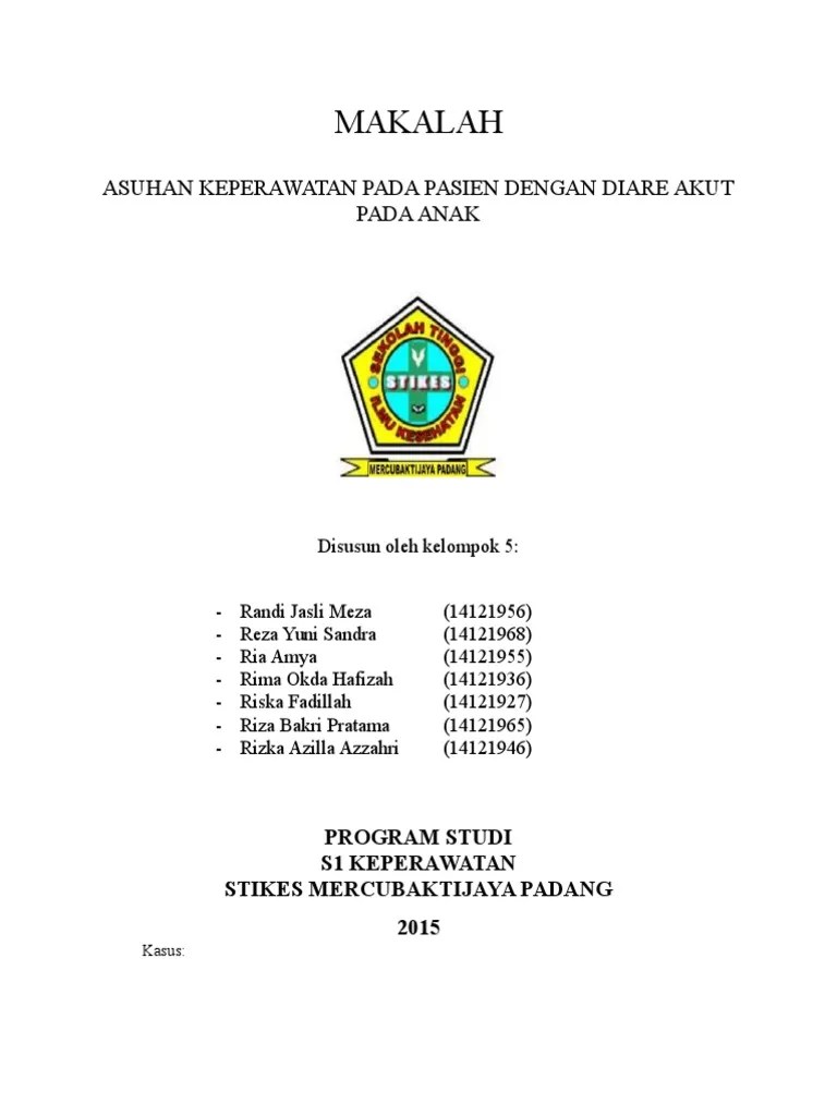Askep Dengan Diare Akut Pada Anak PDF