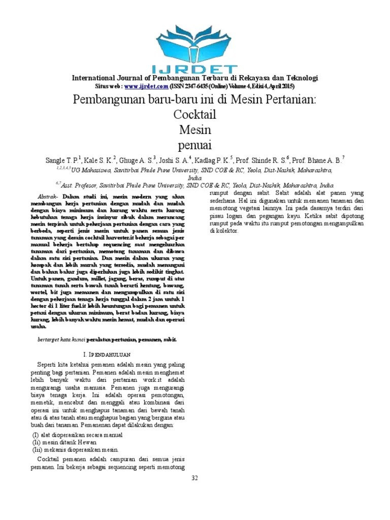 Jurnal Mekanisasi Pertanian Mesin Pemanen (2).en.id