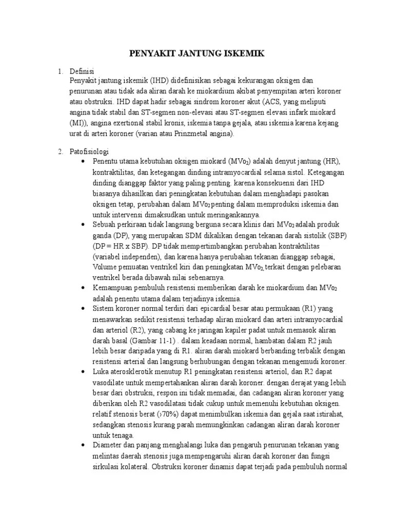 Penyakit Jantung Iskemik