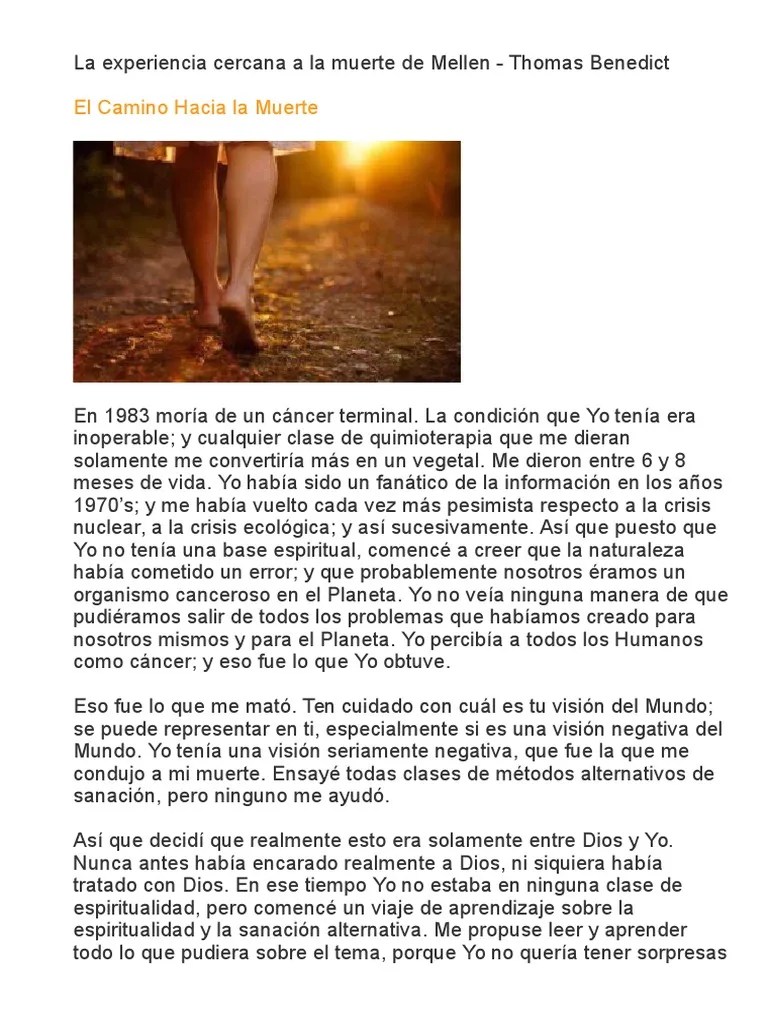 La Experiencia Cercana a La Muerte de Mellen Thomas Benedict
