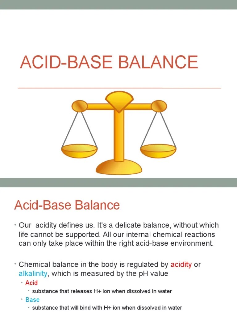 Acid Base Balance Powerpoint