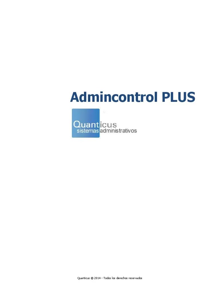 Guia Rapida Admincontrol PLUS Email Point And Click