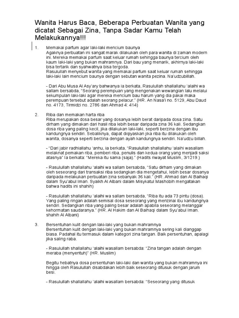 Hadits Riba Zina Ibu - Gambar Islami