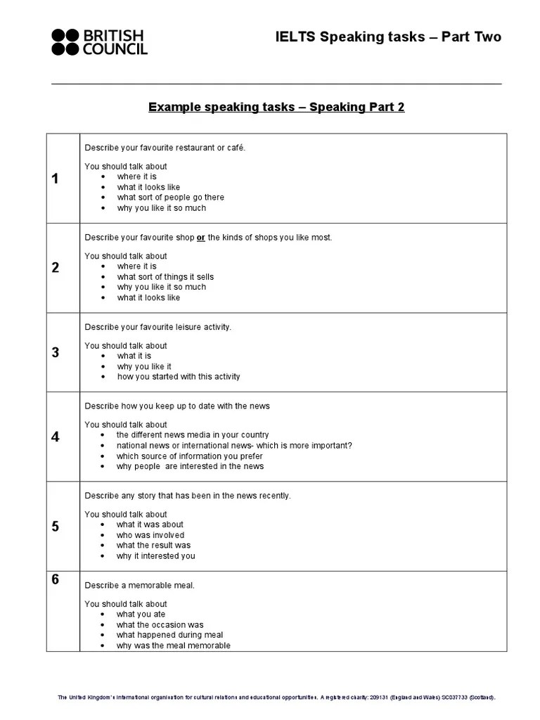 ⛔ Describe your favourite leisure activity. IELTS Cue Card Sample 277