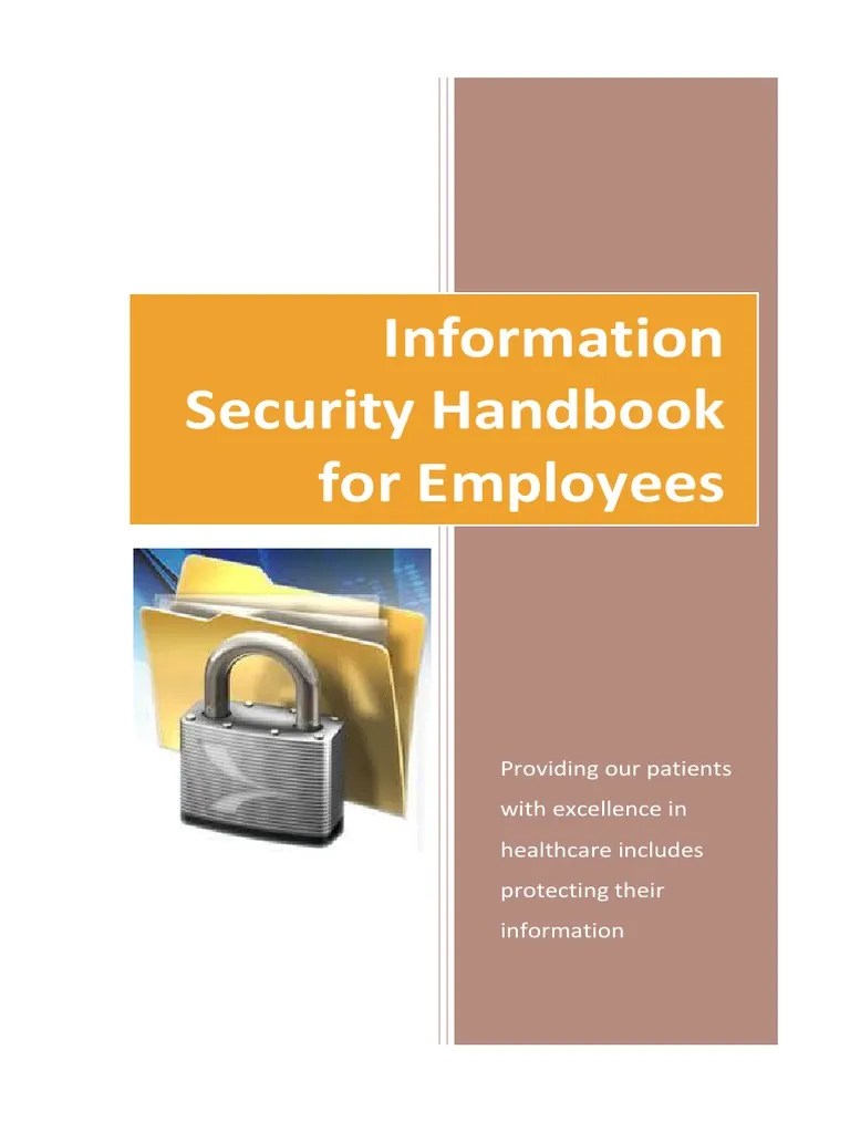 Information Security Handbook for Employees Password Information