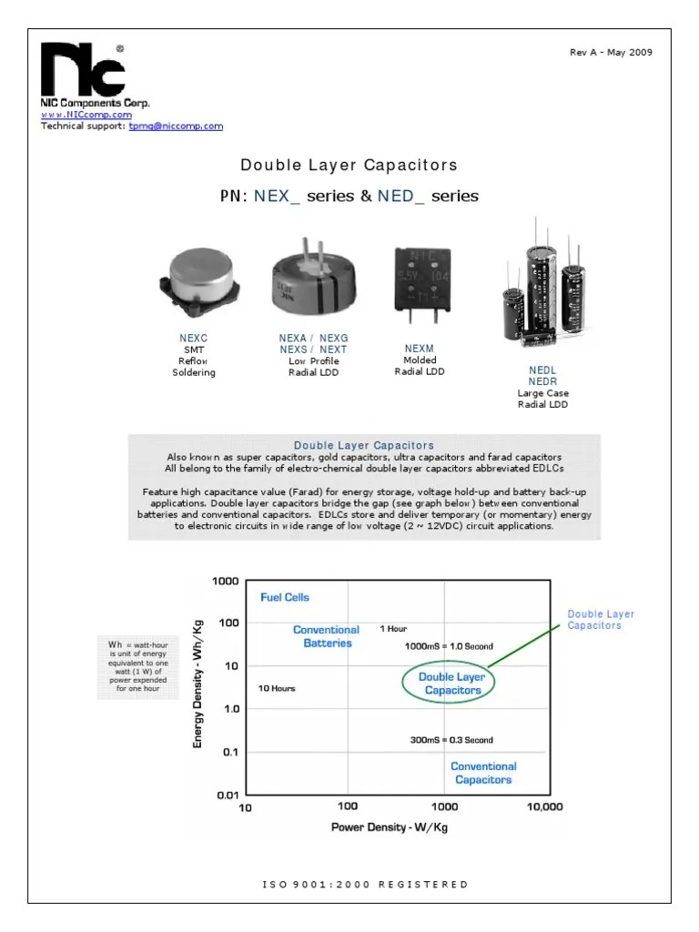 Double Layer Capacitor Guide 0509Reva Capacitor Series And