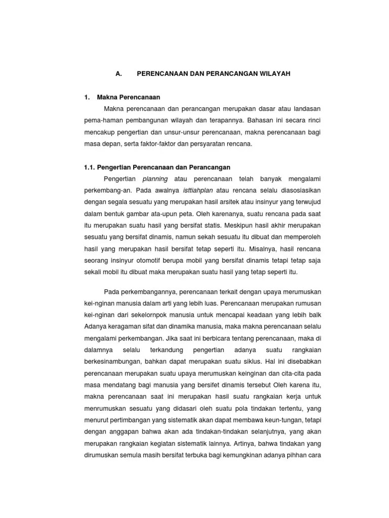 Pengertian Perencanaan Dan Perancangan | PDF