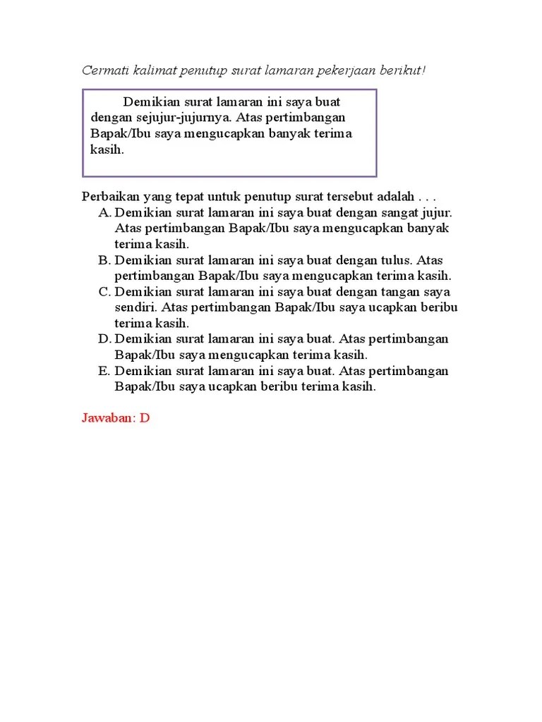 Menyunting Surat | PDF