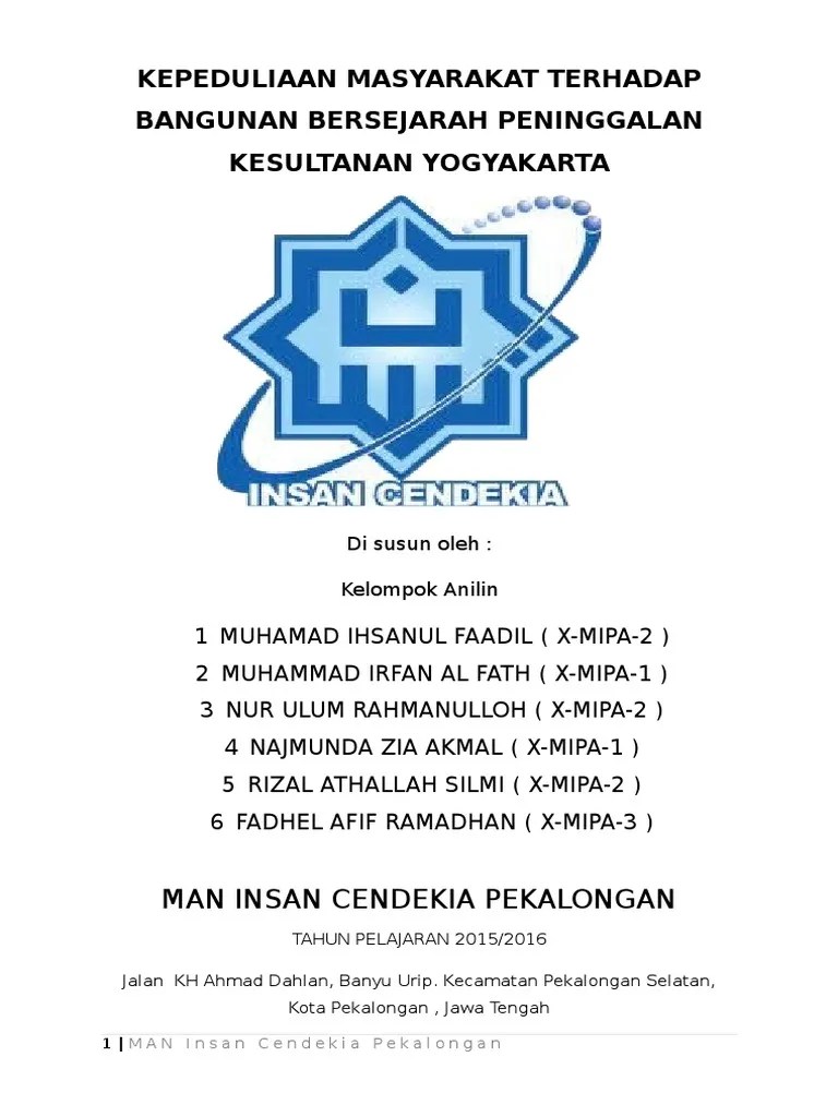 Makalah Sejarah tentang keraton Yogyakarta