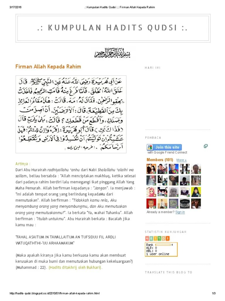 Kumpulan Hadits Qudsi - PDF | PDF