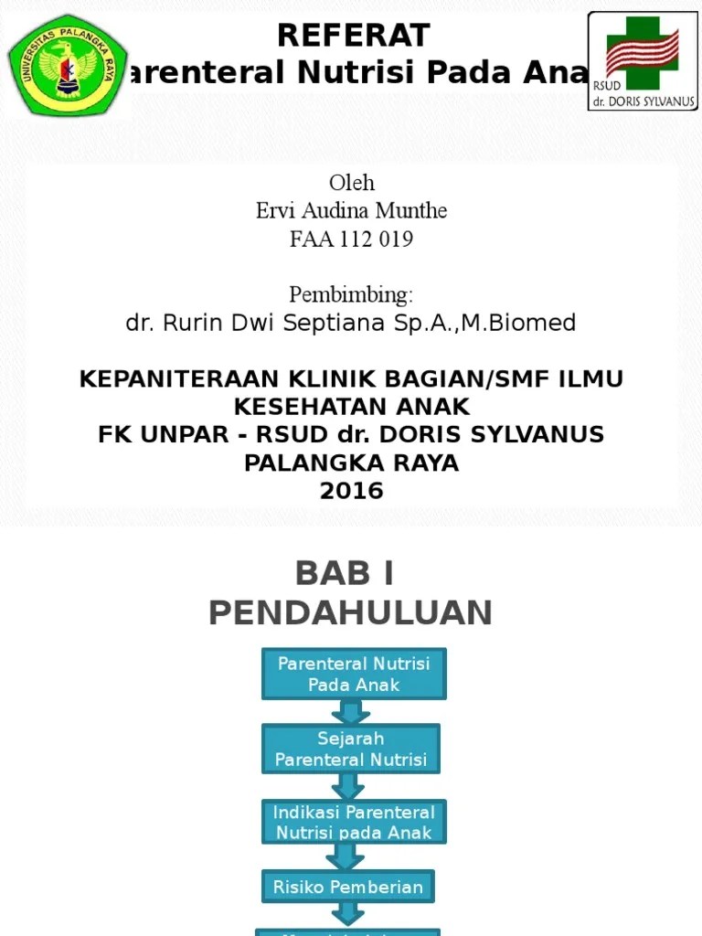 Referat Parenteral Nutrisi Pada Anak