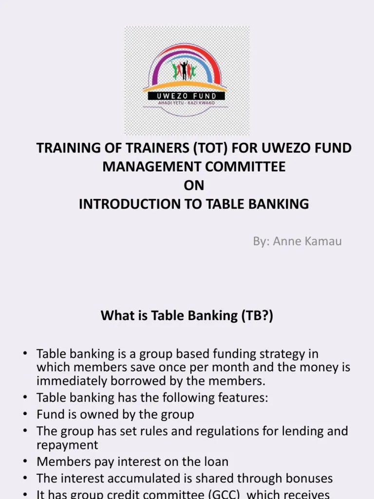 Introduction to Table Banking.pdf Banks Loans