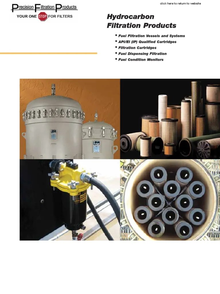 Fuel Filters Vessels Cartridges Hydrocarbon Filtration Filtration