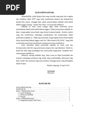 Makalah Simple Past Tense | PDF