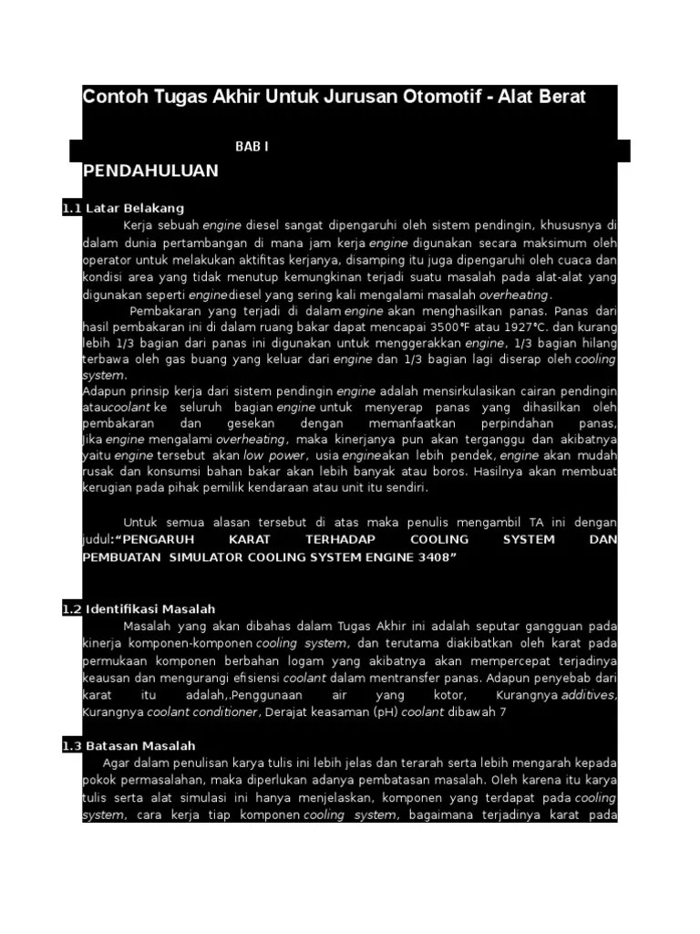 Contoh Batasan Masalah Tugas Akhir Mosaicone