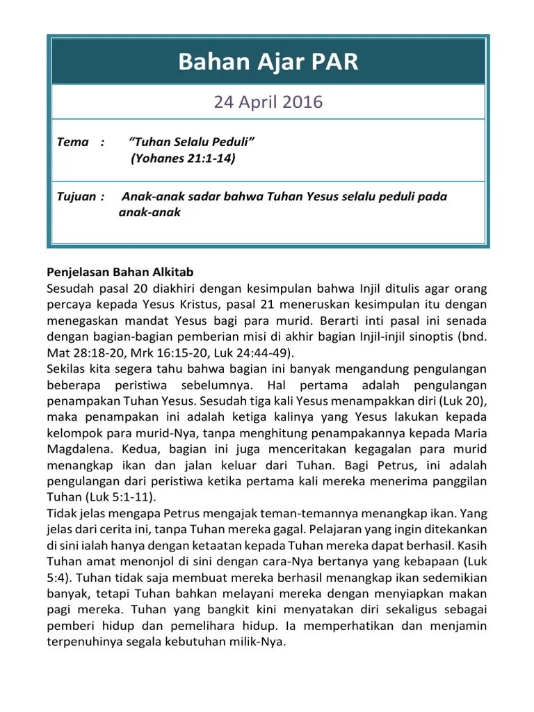 Di Tepi Danau Tiberias | PDF