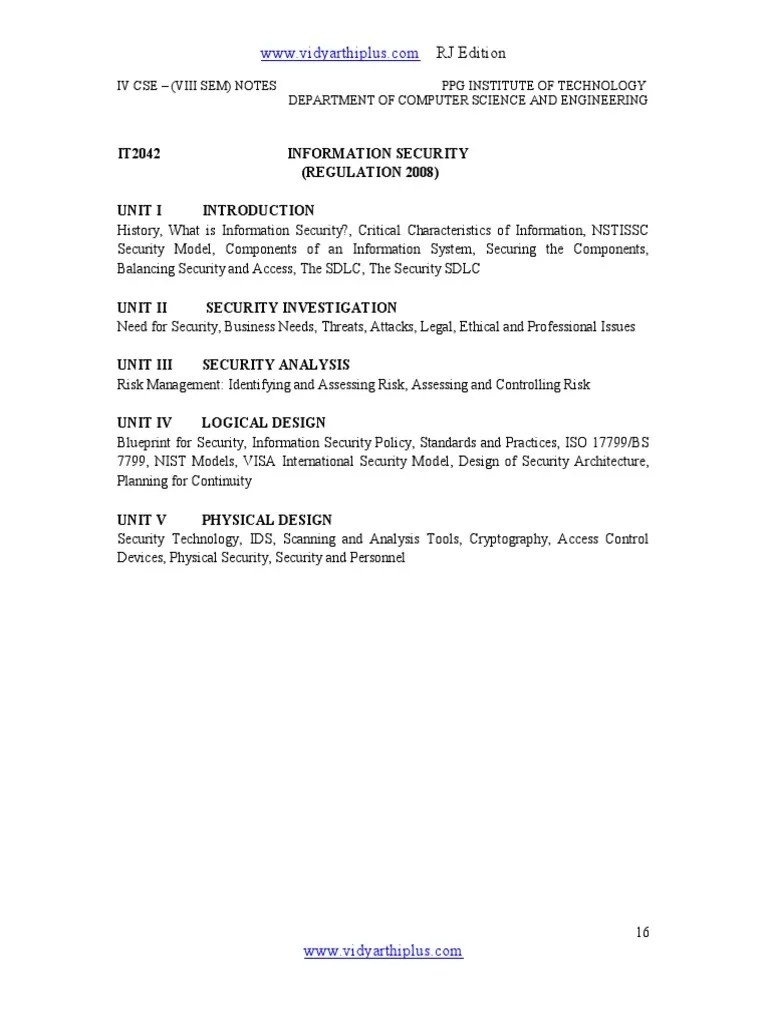 Information Security Questions and Answers Information Security