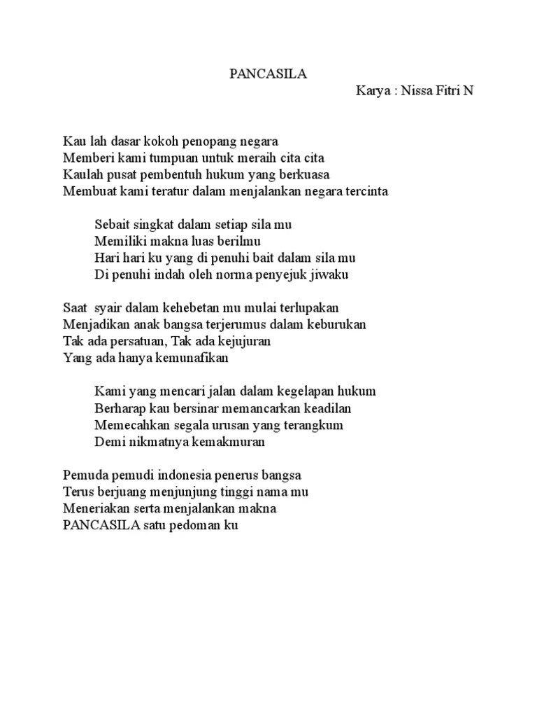 Puisi Persatuan Dan Kesatuan - Revisi Id