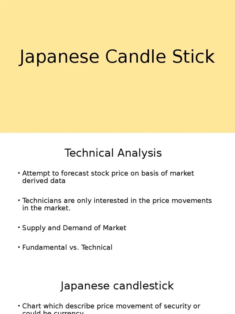 Basic Japanese Candlestick Patterns PDF Market Trend Economic