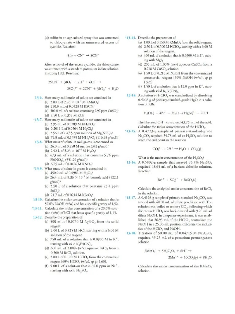 Titrimetric Analysis
