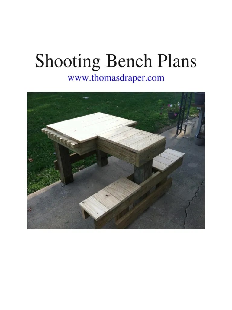 Free Shooting Bench Plans PDF Screw Equipment