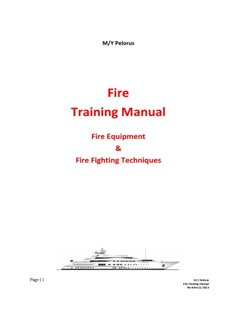 Fire Training Manual SOLAS PDF Fires Firefighting