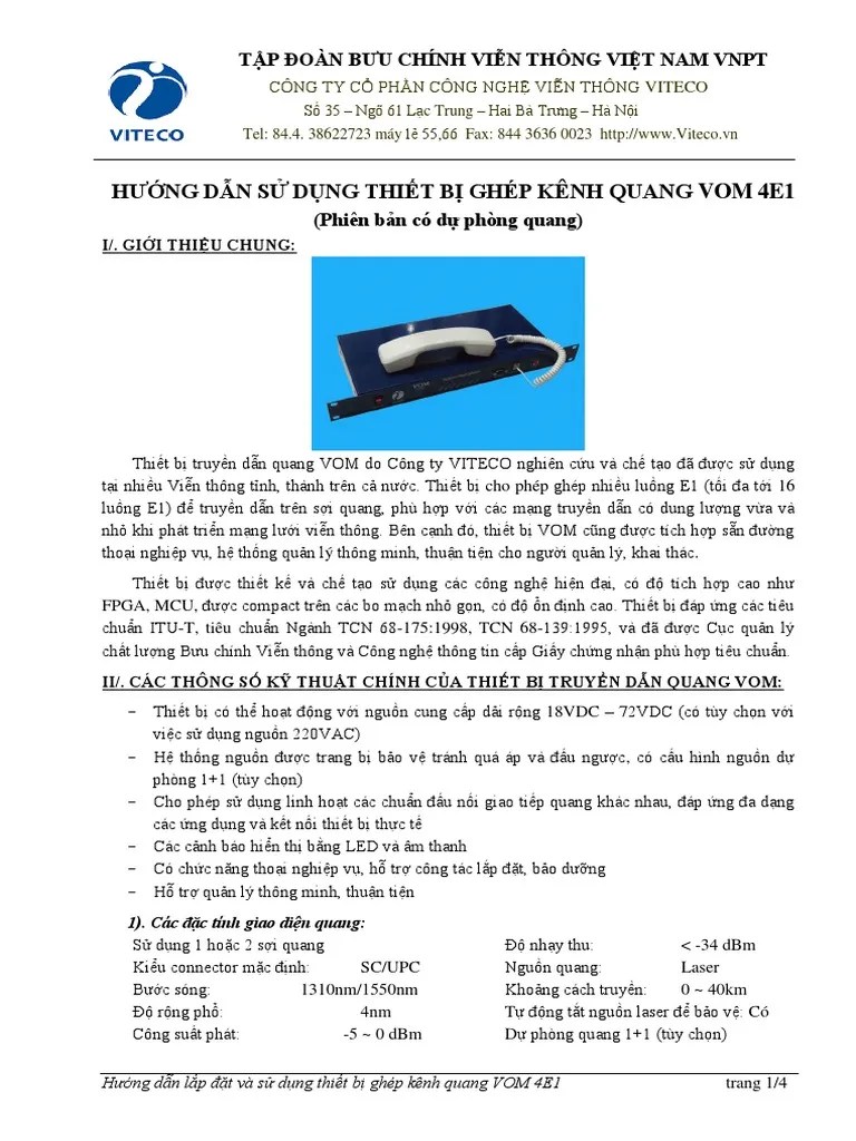 Huong Dan Su Dung VOM 4E1