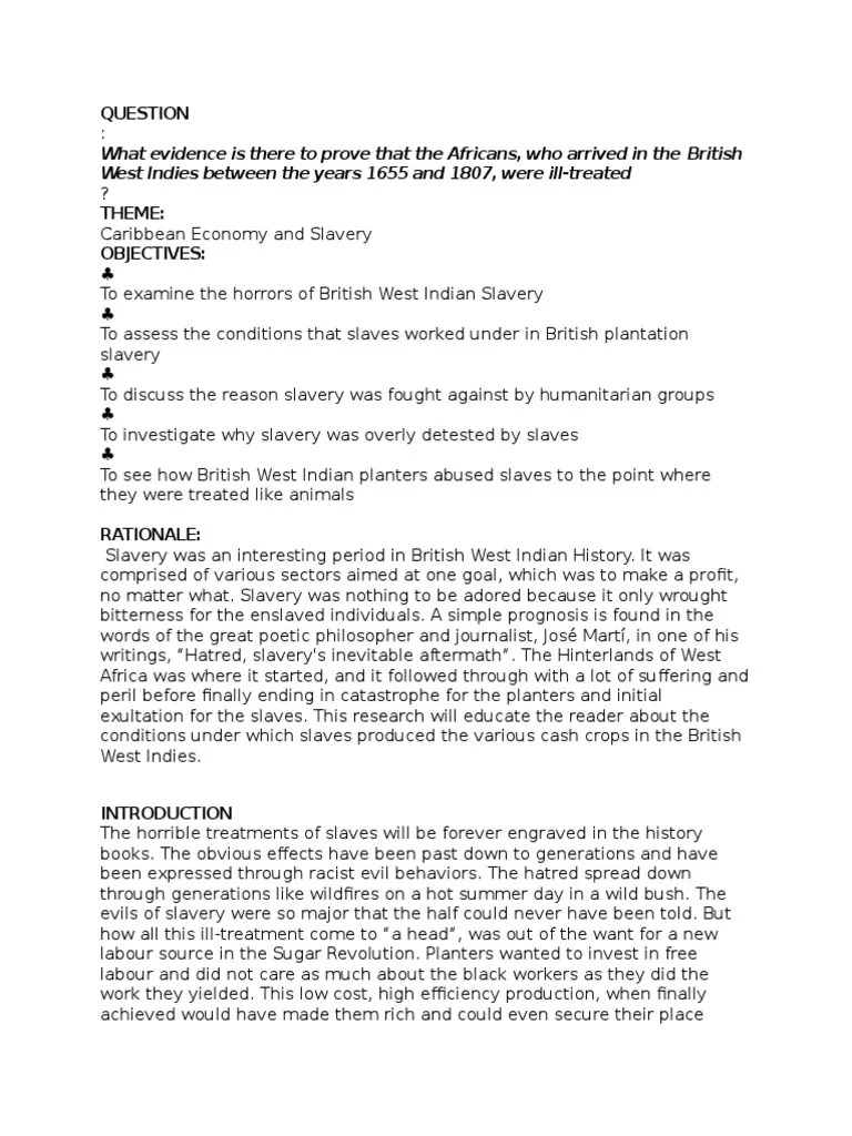 😍 Cxc history sba. My Csec History Sba Essays 1. 20190206