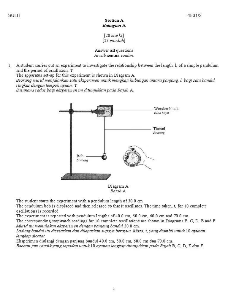 LATIHAN KERTAS 3 FIZIK