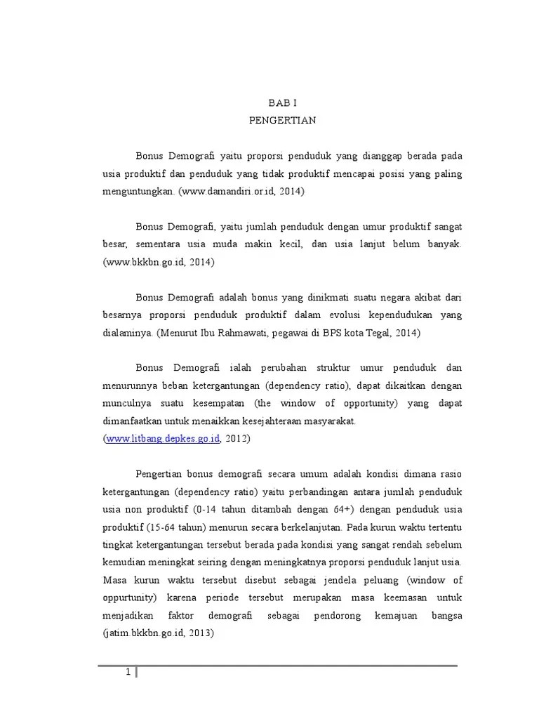 Bonus Demografi | PDF
