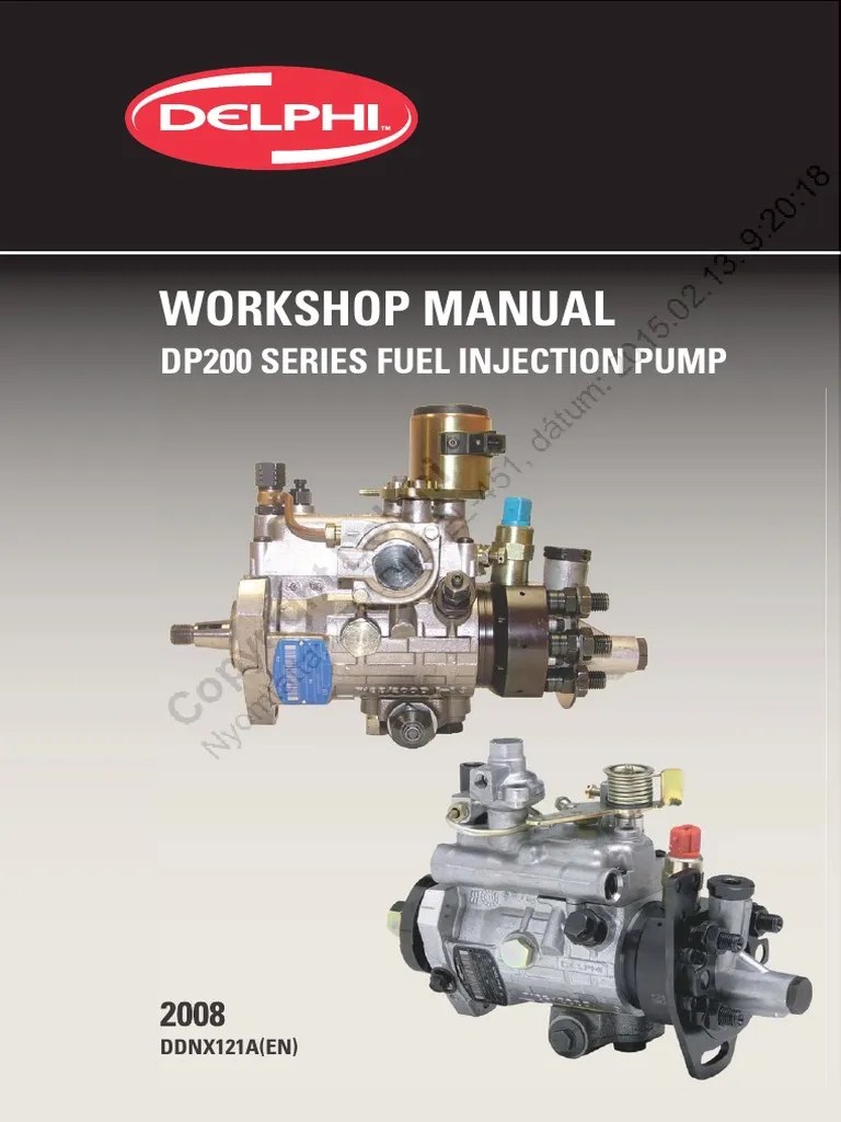 Injection Pump Service Manual