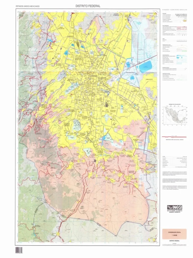 Carta Topografica Distrito Federal