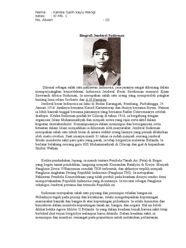Biografi Jenderal Sudirman (Kaloka 10) | PDF