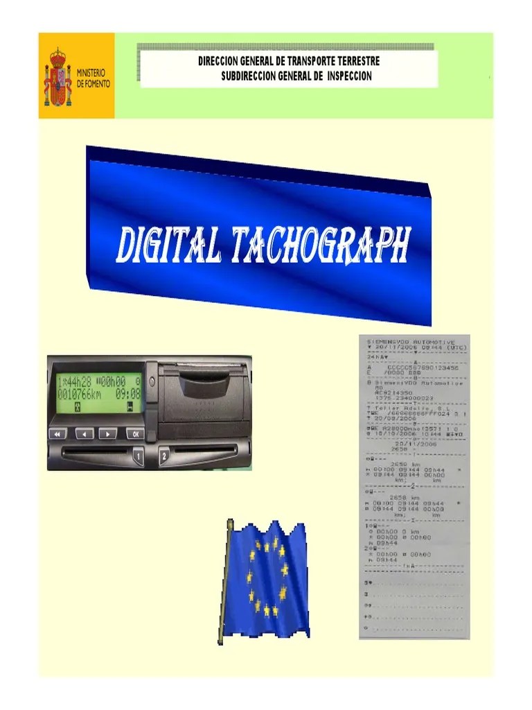 Digital Tachograph (Technical Characteristics and Functions