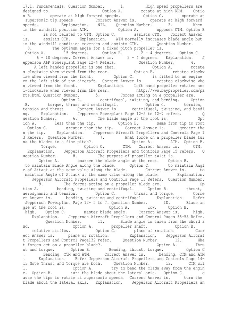 Understanding Propeller Forces, Design and Operation An InDepth