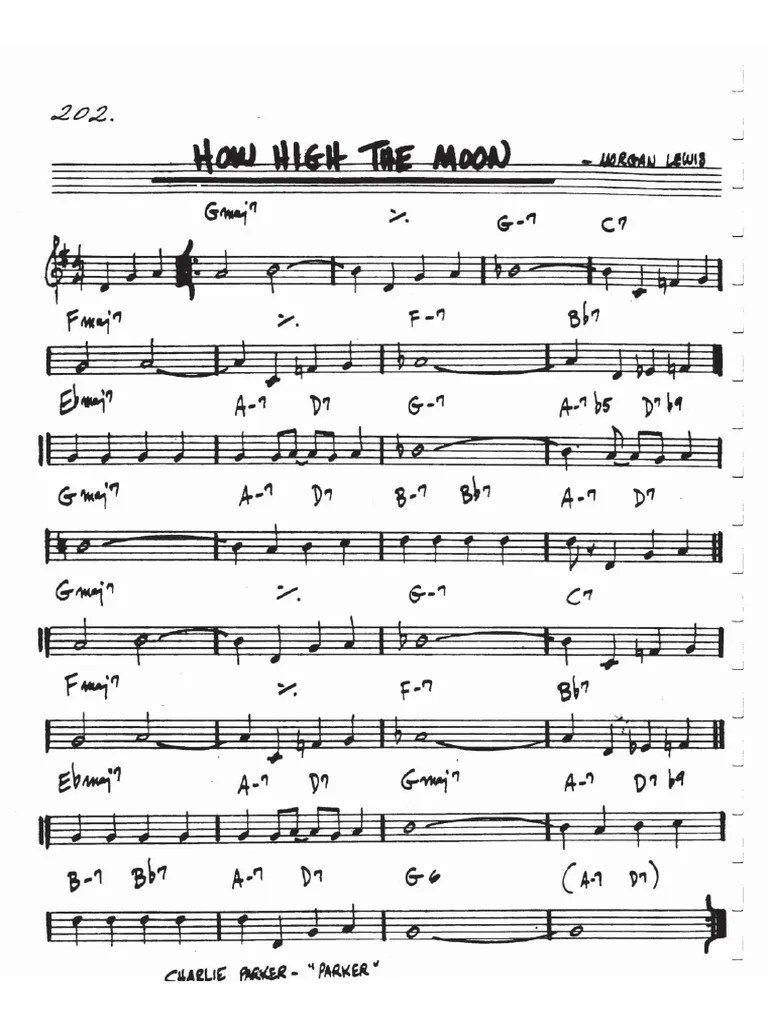 How high the moon.pdf