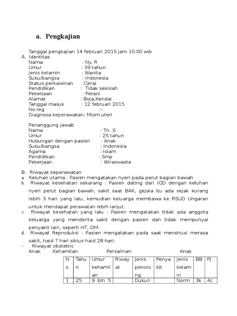 Askep Mioma Uteri PDF