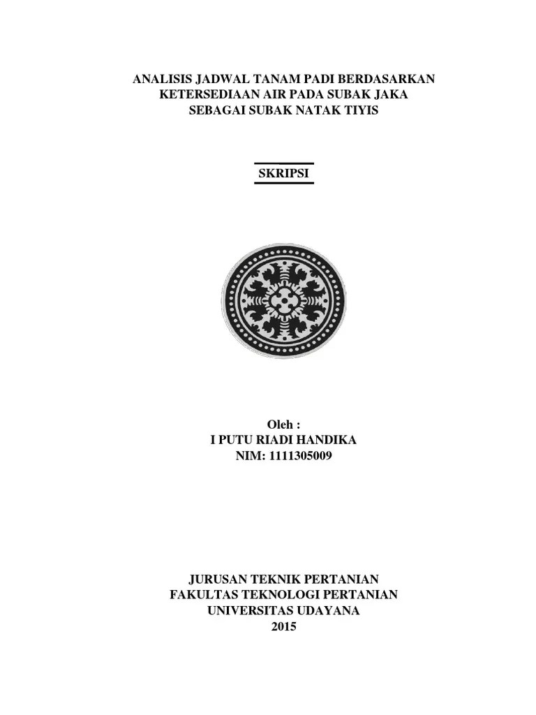 1111305009-1-1. Awalan Judul Skripsi | Pdf