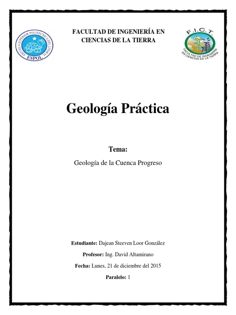 Cuenca Progreso Ecuador PDF Cretáceo Geología