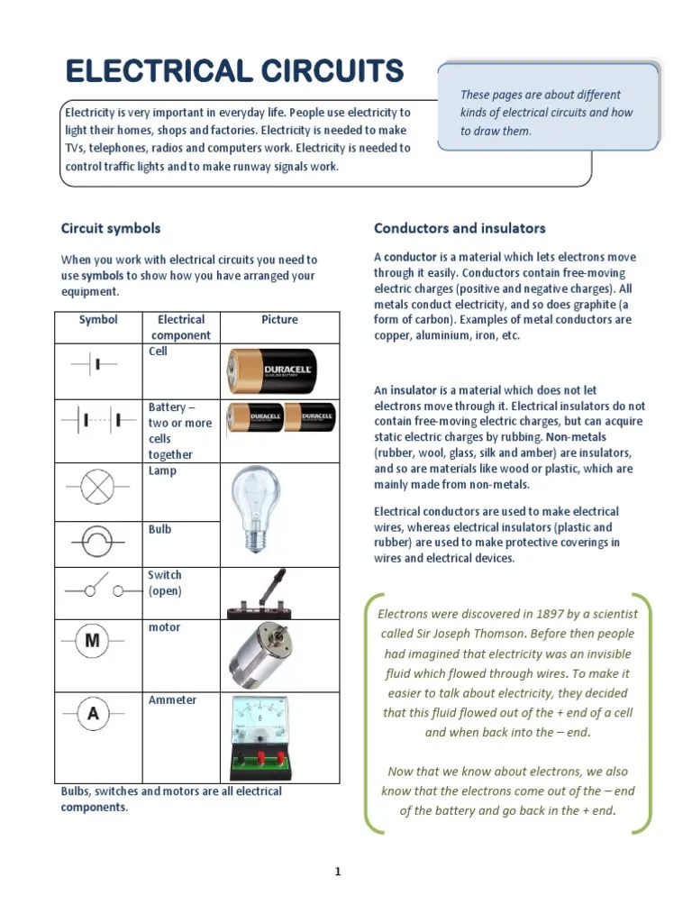 2 electric circuits note Series And Parallel Circuits Electrical Conductor