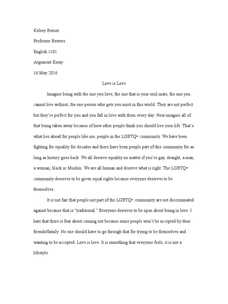 argument essay Lgbt LGBTQ Rights