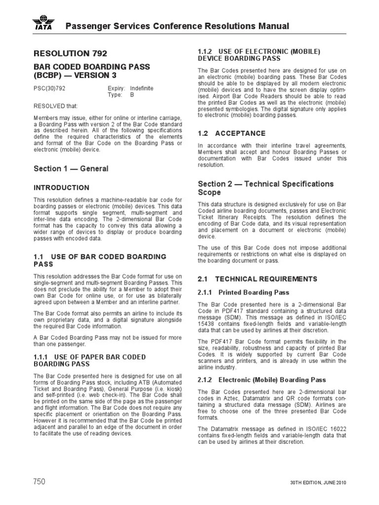 IATA resolution manual.pdf Barcode Qr Code