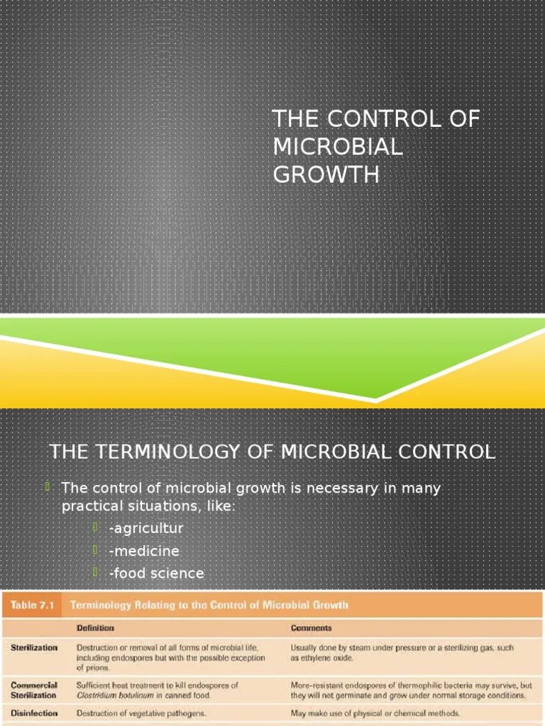 Physical Method of Microbial Control Sterilization (Microbiology) Milk