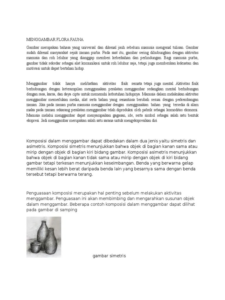 Mengapa Menggambar Fauna Lebih Sulit Daripada Menggambar Flora