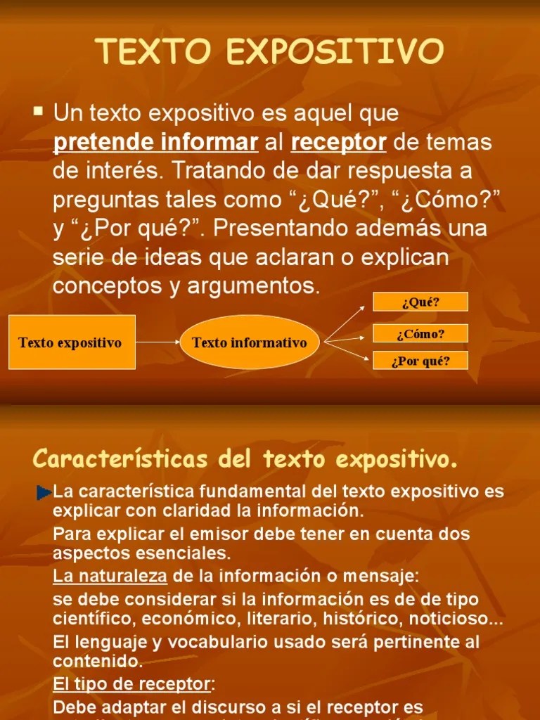 texto expositivo Información Ciencia