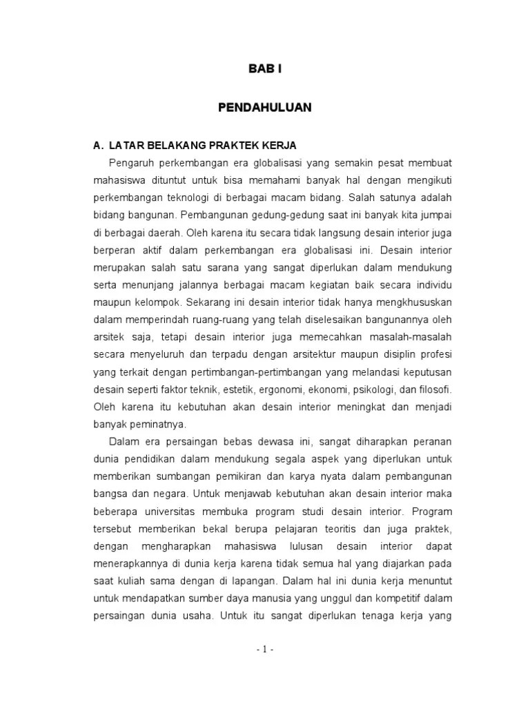 Contoh Latar Belakang Laporan Magang Aneka Contoh