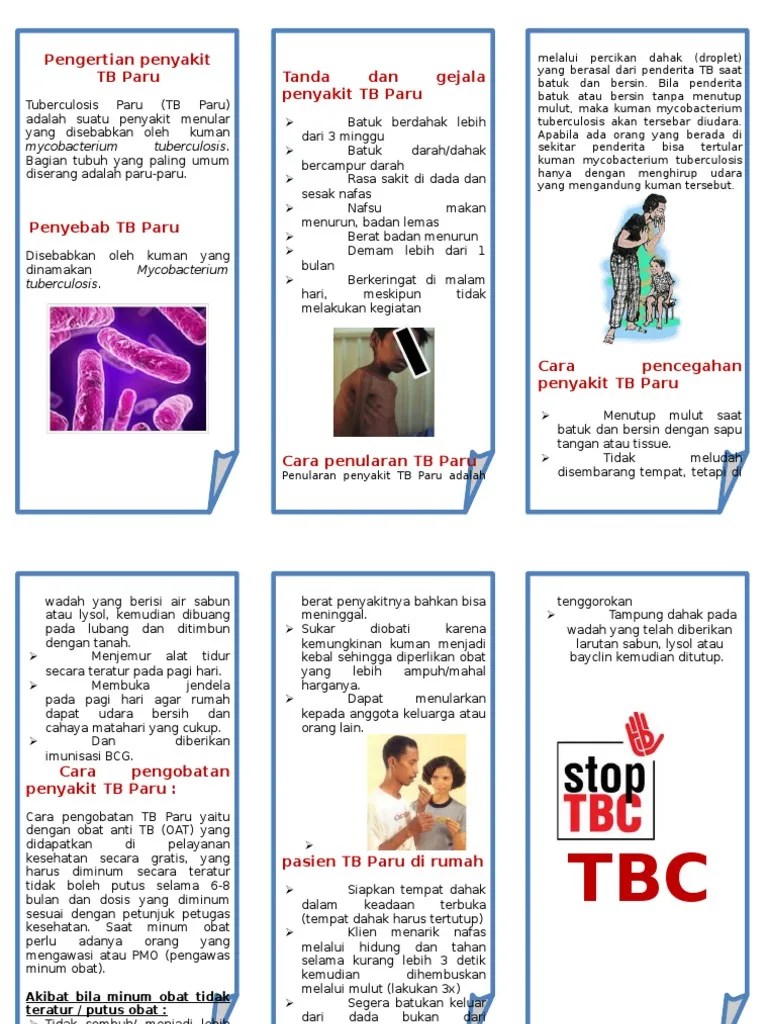 Leaflet Penyuluhan TBC | PDF