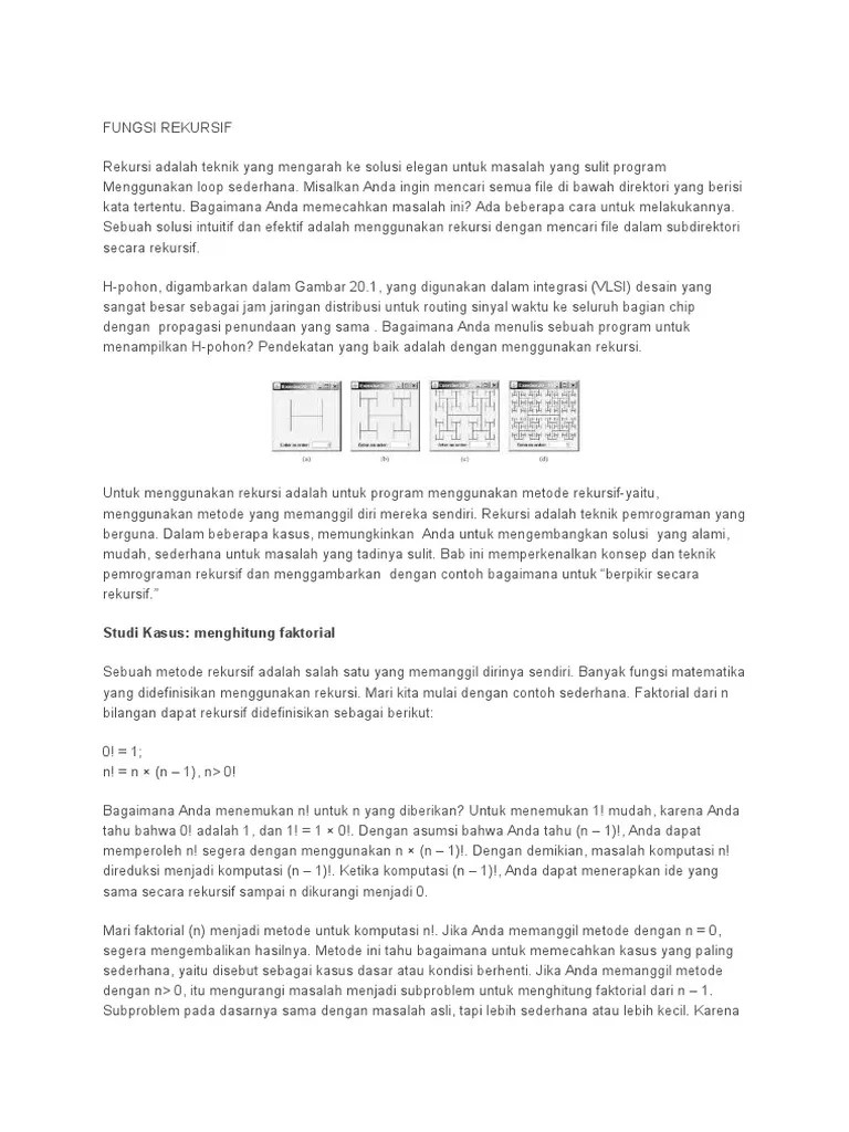 Fungsi Rekursif | PDF